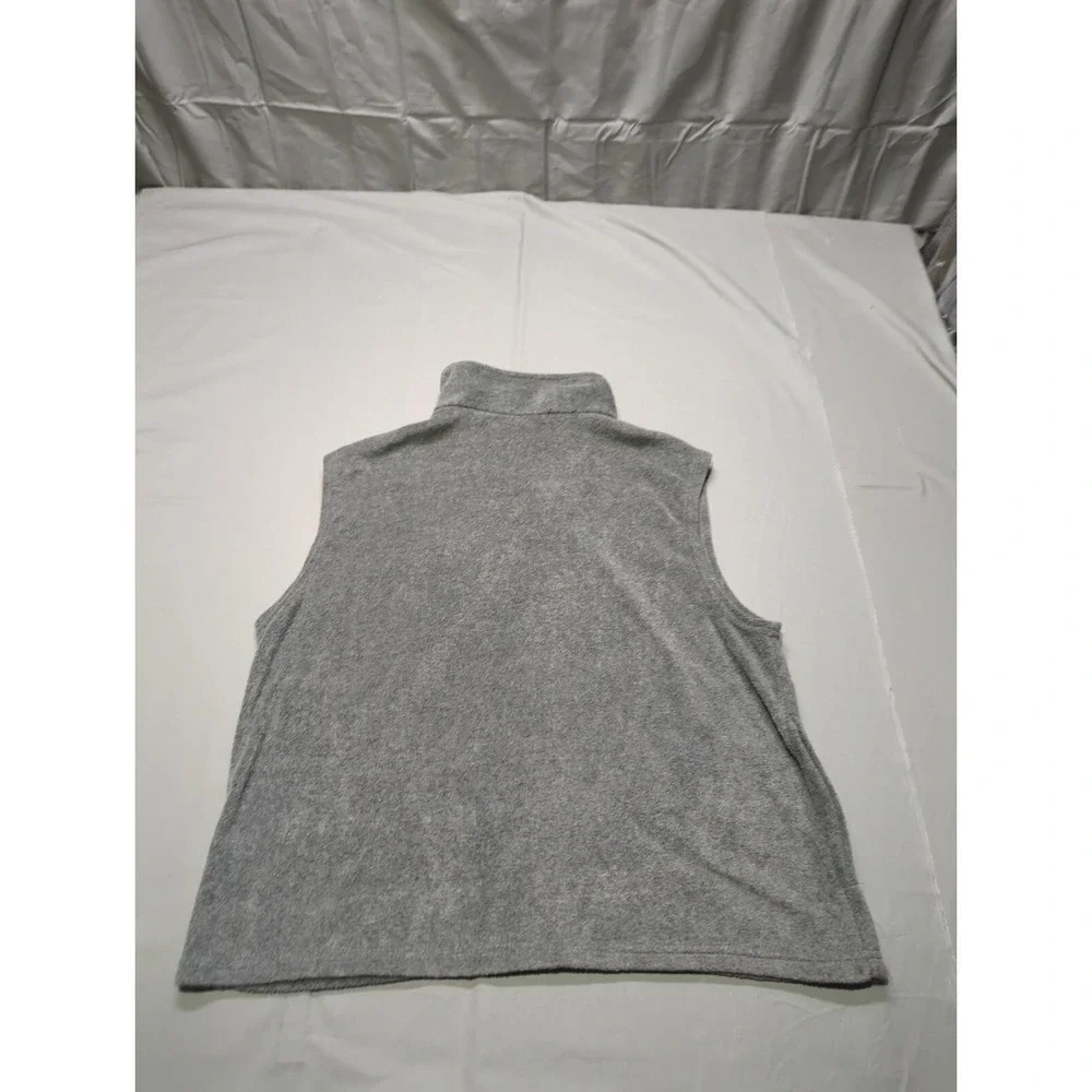 Vintage‎ USA Olympic Committee Fleece Vest Mens XL Gray Full Zip Made in USA